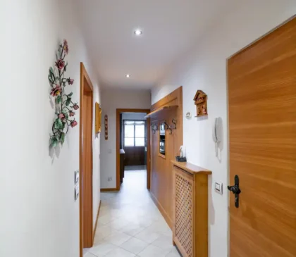Corridoio dell’appartamento Mortisa a Cortina d’Ampezzo